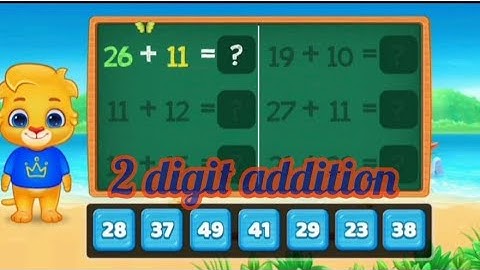 2 degit addition #math kids#2025 #kidslearning #study with areesha 