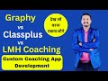 Graphy vs classplus vs lmh coaching app  best coaching application to teach online  lmh coaching