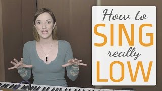 How to sing really low  Vocal Fry & Glottal Stop singing exercises to sing lower