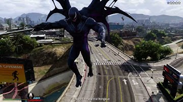 Thanos V3 script mod mixed with Venom script mod in GTA5
