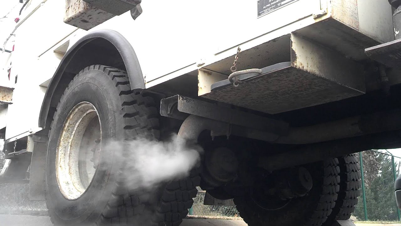 cummins diesel cold start, utility truck YouTube