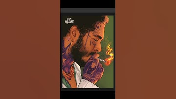 POST MALONE vexel art in PHOTOSHOP #shorts #photoshop #postmalone #shortvideo #art #digitalart