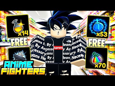 I Unlocked TRADING + FREE SHINY POTION In Anime Fighters! Noob To