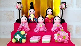 オシャレな段飾り✨雛人形