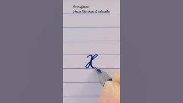 How to Write Capital X in Cursive | Cursive Alphabet Tutorial