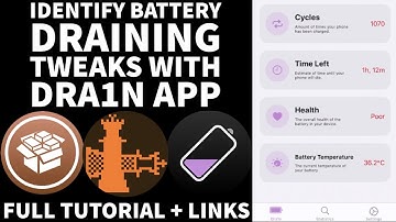 How to identify which tweaks drain battery | Dra1nApp | Dra1n iOS 14 | Fix Battery Draining Fast