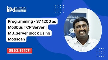 Programming S7 1200 as Modbus TCP Server | MB_Server Block | Using Modscan