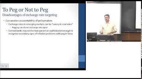 Chapter 17 Part 5; Exchange Rate Regimes - Issues and Limitations