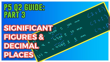 SIGNIFICANT figures & DECIMAL places | Question 2 Paper 5 Complete Guide Part 3 | A level Physics