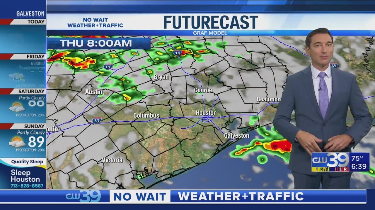Widespread storms, heavy at times, expected Thursday afternoon - YouTube