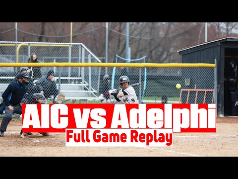 AIC vs Adelphi Softball Full Game Replay | 2025 NE10 Softball