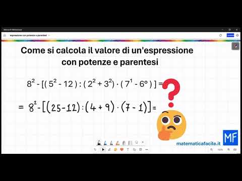 Espressione con parentesi e potenze - Esercizio svolto