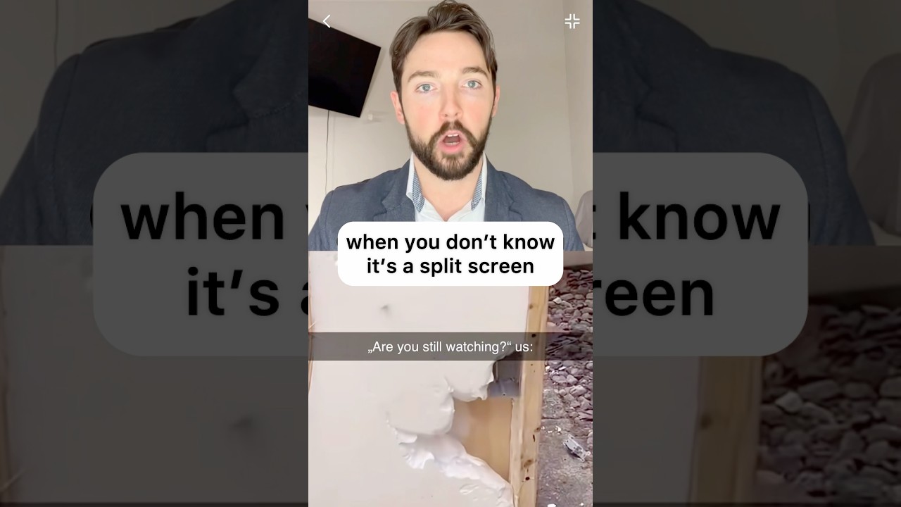 When you think it isn’t a split screen… 