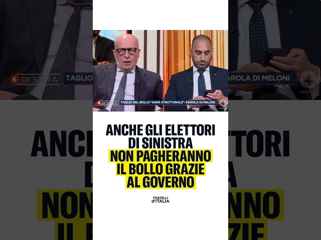 Abolizione bollo è un beneficio che riguarda tutti, anche quella sinistra che continua a criticarlo