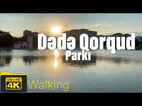 Bakı Dədə Qorqud Parkı Gezinti 4K / Baku Dede Qorqud Park Walking 4K