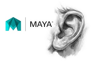 Ear modeling in maya - part 1