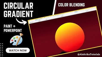 MS Paint Secret: How to Blend Colors in a Circle | Gradient Tutorial 2025 | MS Paint Drawing