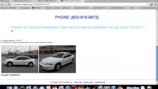 Craigslist Houston Used Cars   How to Search for Used Trucks and SUVs