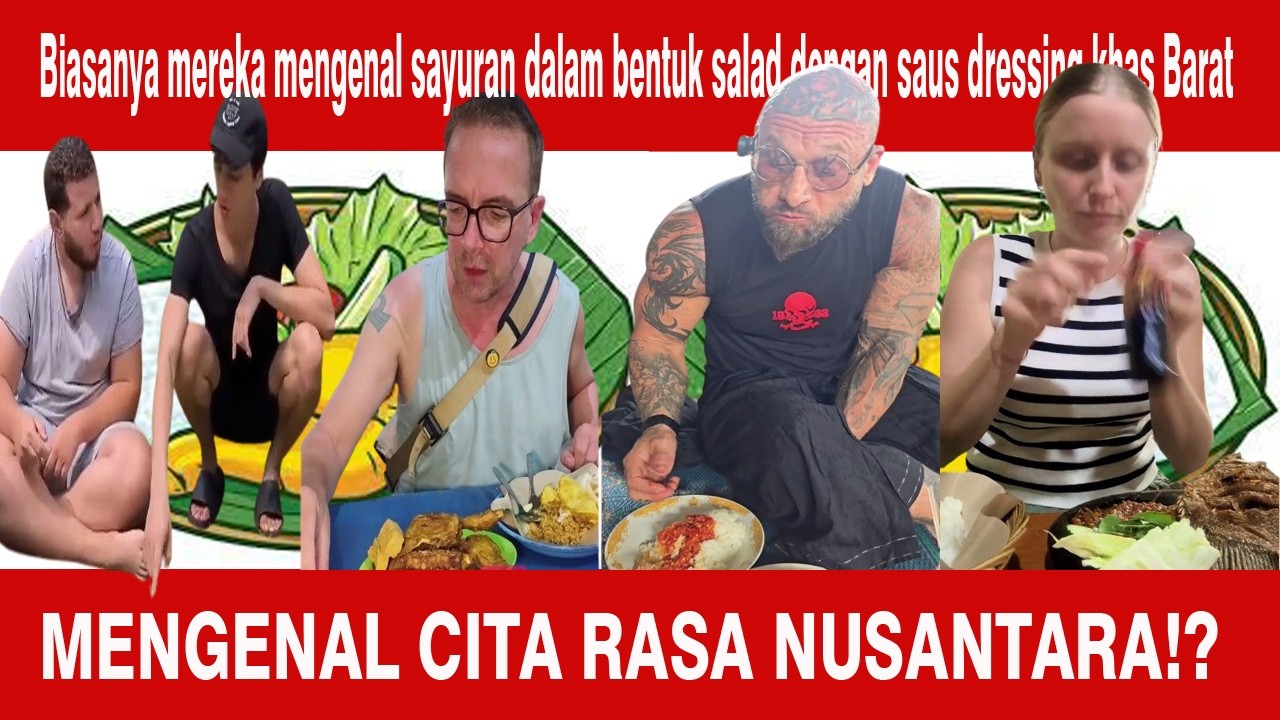 Bule Mencoba Makan Lalapan Yang Di Petik Langsung dari Kebun?!