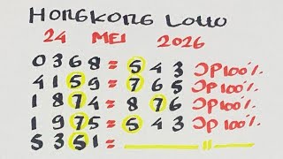 Prediksi Hk Lotto Malam Ini 24 Mei 2026  Rumus Hongkong Kepala Ekor Jitu