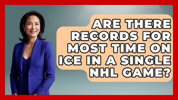 Are There Records for Most Time on Ice in a Single NHL Game? - Puck Stats Central