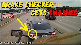 Dashcam Instant Regret Cutting Off Trucks Goes Wrong