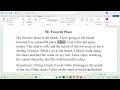 موضوع انجليزي عن مكاني المفضل - Write about My Favorite Place