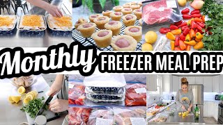 EASY BUDGET MONTHLY FREEZER MEAL PREP RECIPES COOK WITH ME LARGE FAMILY MEALS WHATS FOR DINNER
