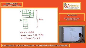 2018 - P6 Maths - Week 15 - Fractions (Equal Concept with Comparison)