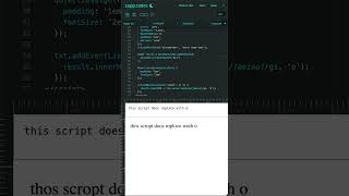 replacewo #javascript #code #programming #creativecoding  #webdevelopment #developer #software