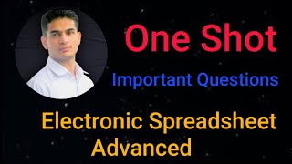 Electronic Spreadsheet Advanced | Important Questions | Class 10 IT-Information Technology screenshot 2