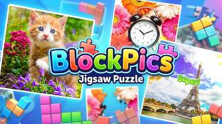 BlockPics Jigsaw Puzzle Game Gameplay Android screenshot 1