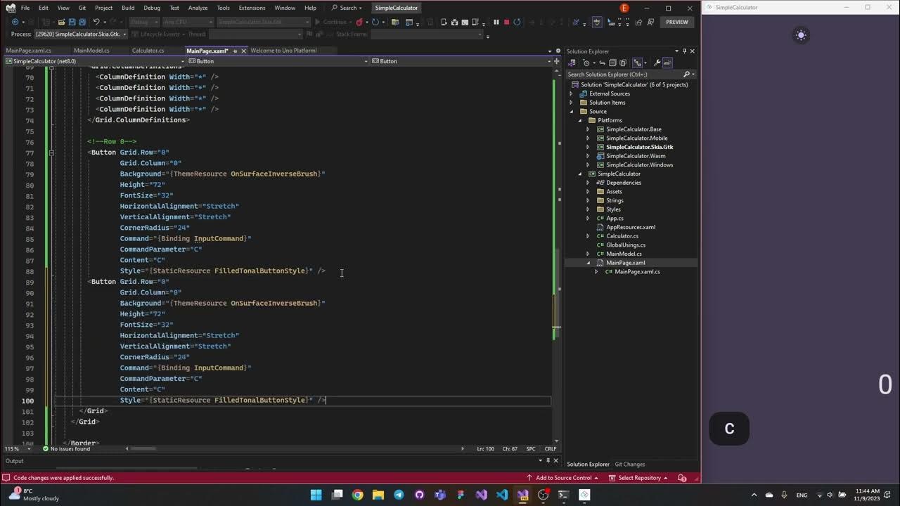 Building Simple Calculator with Uno Platform [RAW] YouTube