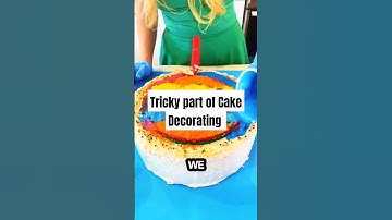 The Tricky Part of Cake Decorating: Tips & Tricks! 🎂✨ #cakeart #shorts