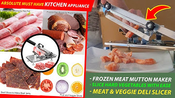 Manual Frozen Meat Slicer for Home - Best Kitchen Gadget Ever!  Best Vegetable Slicer for home