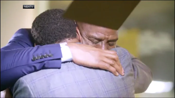 Magic Johnson and Isiah Thomas shed tears in emoti...