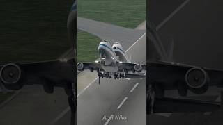 Airplane Crashes in the Forest After Takeoff In Flight Simulator X-Plane 11 (Camera Angle #3)