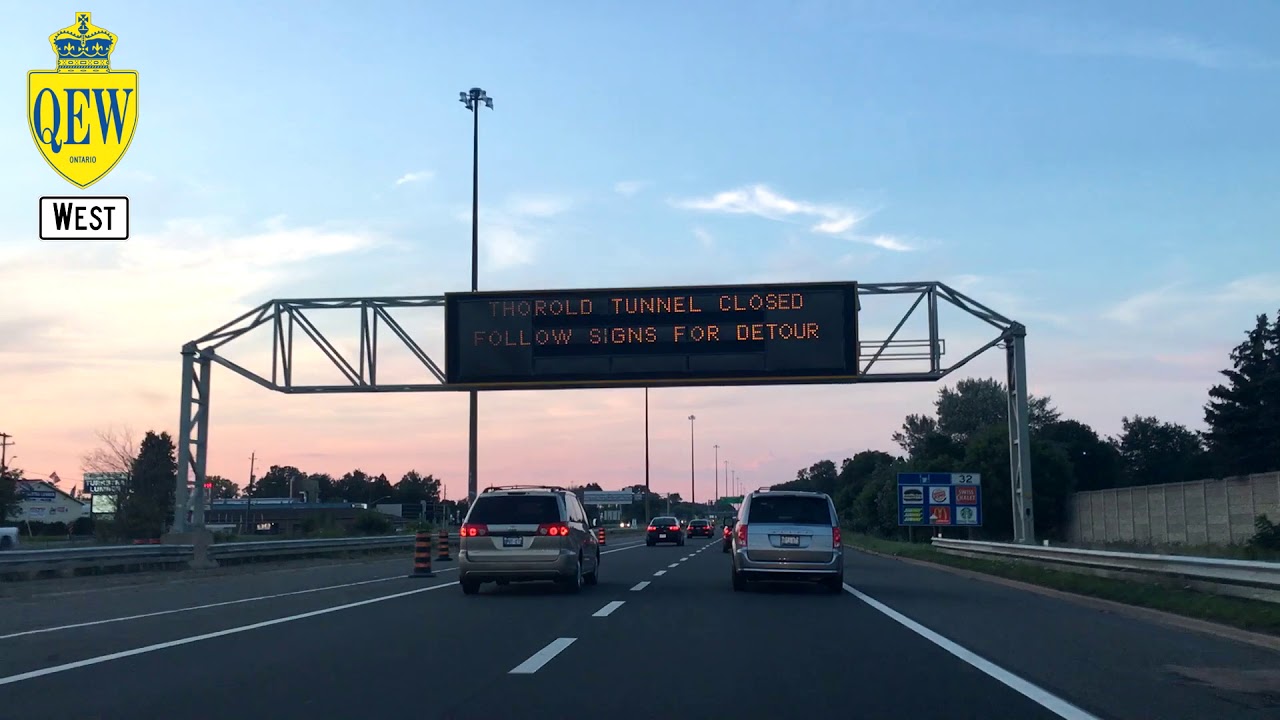 Queen Elizabeth Way (QEW) - Into, Out From the Niagara Falls (BONUS: City, the Falls)