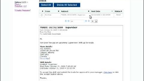 Employee Scheduling: eSchedule.ca Accepting Shift Trades