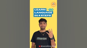 Learn Go language in 4 steps | Go programming tips | GoLang #shortsvideo #shorts #golang #golanguage