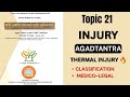 Forensic Science-Thermal Injury &amp; Burns &amp; Scalds Explained ....|| Topic 21 || BAMS 2NDPROFF