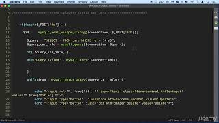 JavaScript AJAX & PHP 032 - Update functionality part 3 - PHP code