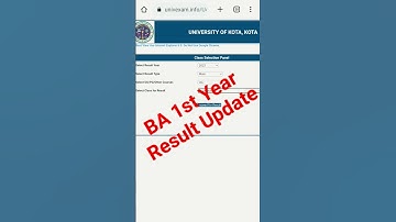 ba 1st year result update 2023 | #uokexam #uok #uokresults #shorts #short #shortsvideos #rajasthan
