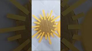 How to make sun using cardboard#craft#diy#shorts@vijaylaxminart1646