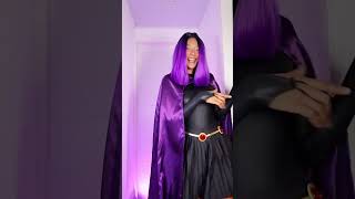 ¡Liberando el poder de Azarath! 🦅💜 Transición Casual a Raven Cosplay ✨ |AngieVideos