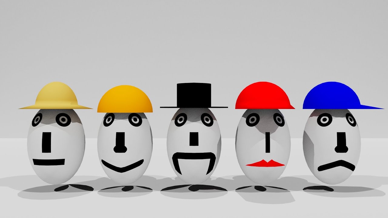 Egg Toys 3D Models - YouTube