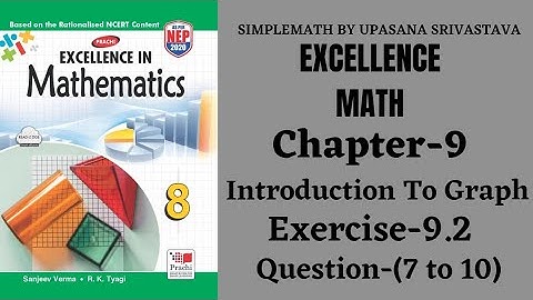 Excellence Math ||Class-8 ||Chapter-9 || Introduction to Graphs ||Exercise-9.2 || Question-(7 to 10)