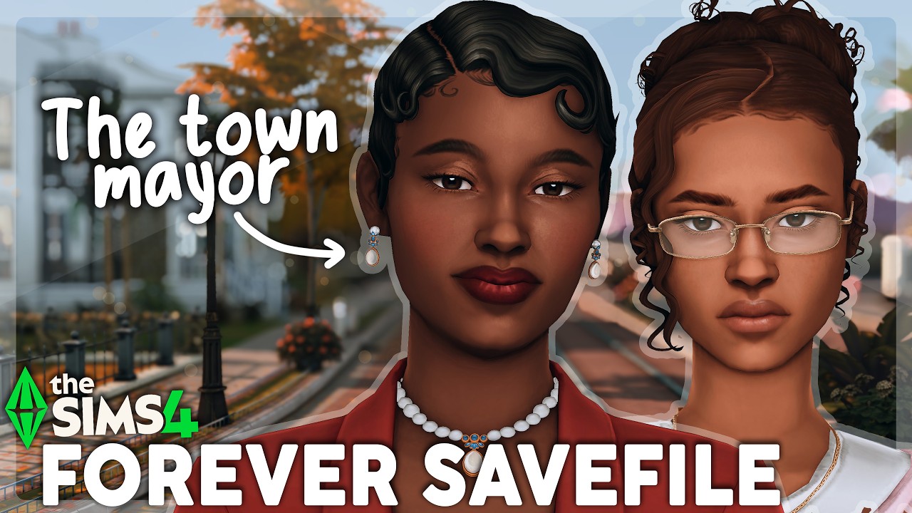 Creating a town mayor with secrets for my Forever Savefile👀 | The Sims 4