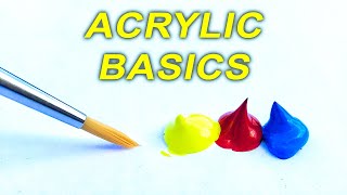 Acrylic Painting TIPS for Beginners  How to GET STARTED