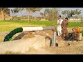 Surprisingly,Green water came out of the Tube well when it was run